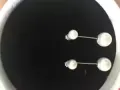 双戴式纯银+贝珠耳钉