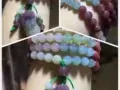 天然紫绿玛瑙 108颗佛珠手链  