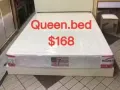 全新双人床垫$168/厚度七寸.高密度的棉.硬度适中/送两个全新的枕头