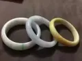 出售a货翡翠手镯，紫罗兰，黄翡，飘花手镯。