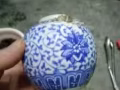 陶罐      小青花瓷瓶