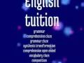-对-补习，练习考试题和语法应用