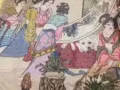 純手工繡的《琴棋書畫十八金釵》