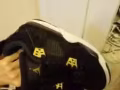 aj4黑金球鞋女玛