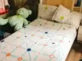 木质单人床加床垫 9成新