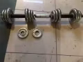 10KG 的镀锌哑铃转让 （一对）乌兰 30新