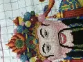 回国前低价处理一个长1米左右的财神爷十字绣！
