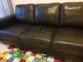 三人座真皮沙发转让