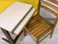 2手木制桌椅一套出售@$15