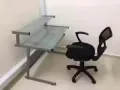 九成新电脑桌和椅子出售60元湖畔附近自取