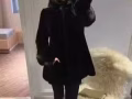 进口貂皮大衣女整貂连帽中长款2018新款天鹅绒水貂毛皮草外套女