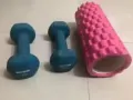 4kg哑铃和舒缓肌肉的滚泡沫轴急转！！