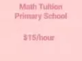 小学数学补习 Math Tuition For Primary School S
