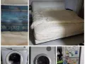 全部家庭用具，包括洗衣机，烘干机，电冰箱，床架床垫便宜出售。(全部自