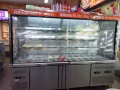 麻辣香锅展示柜，四门冷藏柜，香锅专用炒菜机
