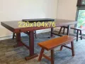 实木长方型桌子
