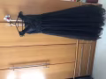 一字领黑色礼服蕾丝
