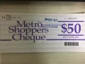 METRO voucher，美罗代金券