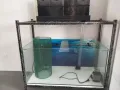 盛港出售三尺鱼缸+鱼缸架+12格滴漏过滤器+七彩鱼灯+静音水泵