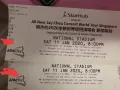 周杰伦一月十一号新加坡演唱会门票