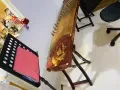 回国古筝转卖，送谱架，可活动椅子等