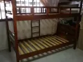 八成新实木双层床架
