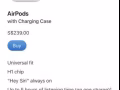 AirPods with Charging Case苹果无线耳机