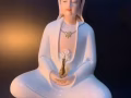 陶瓷静坐观世音菩萨圣像