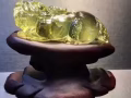 纯天然黄水晶貔貅摆件