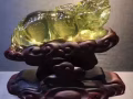 純天然黃水晶貔貅擺件