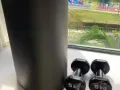 一对5kg哑铃 送一个瑜伽垫