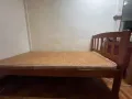 二手单人实木床和床垫