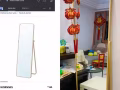宜家镜子+方桌