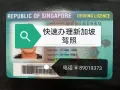 快速办理新加坡驾照