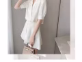 名媛職業套裝氣質穿搭輕熟風西裝兩件套職場上班族女裝時尚夏2021