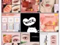 眼线笔，眼影盘，睫毛膏，眉笔，修容粉饼，腮红，高光提亮，
