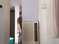 上下木床和双人床