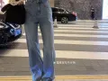 版型超正的阔腿牛仔裤