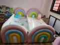 *急售*有两张八成新小孩子🌈彩虹床   * 半价出售，一共$350 不一样尺寸