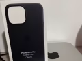 iPhone13 pro max 官方皮革手机壳（天空灰）