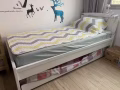 单人床，可抽拉变成双人床