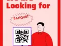 急聘 banquet service