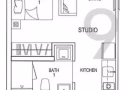 包水电网冷气榜鹅公寓studio 带阳台