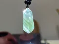 绿幽灵千层水晶吊坠