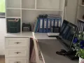 自用家私，书桌带书柜，衣架
