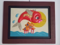 可爱皮雕画，清仓低价出