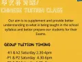 华文补习 （小组/ 一对一）