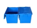 全新塑料蓝色周转箱$10/个