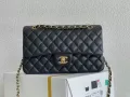 chanel/香奈儿CF中号黑色羊皮1:1品质