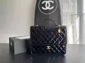 Chanel/香奈儿22K漆皮双肩包顶级1:1品质